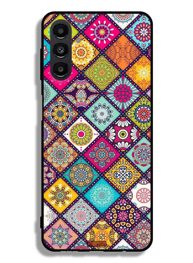 Tolwak Samsung Galaxy A13 5G Protective Case Cover Mandala Squares Pattern - Image 1