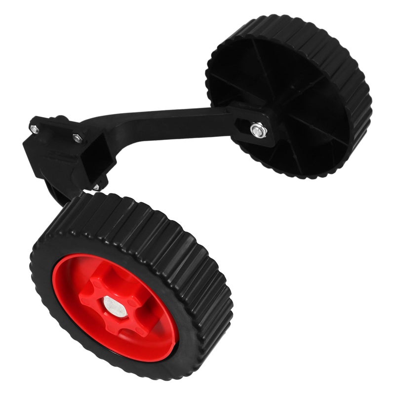 Black And Red Detachable Replacement Wheel For Lawn Mower Weeder And Trimmer - Image 2