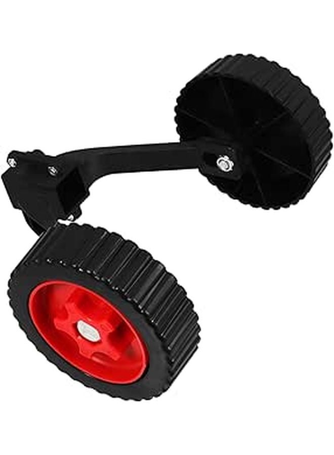 Black And Red Detachable Replacement Wheel For Lawn Mower Weeder And Trimmer - Image 1