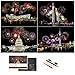 BOTEEN Scratch Painting Rainbow Paper by BOTEEN Sketch DIY Art Craft City Series Night View Creative Gift Scratchboard for Adults and Kids Craft Kits with 4 Tools A4 4pack - Image 3