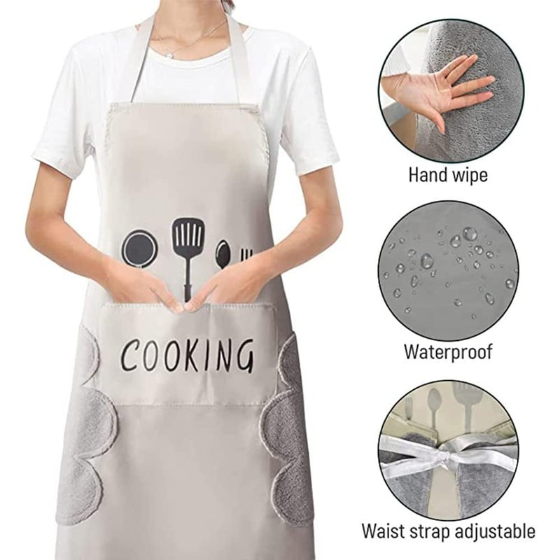 DOCAT Store Kitchen Apron with Wiping Hand Towel Apron for Women and Men with Big Pocket Unique Design Cooking Fits for Restaurant Home and Kitchen Accessories Items - Image 5