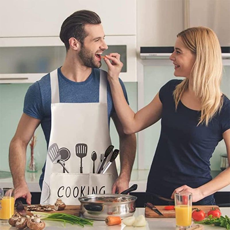 DOCAT Store Kitchen Apron with Wiping Hand Towel Apron for Women and Men with Big Pocket Unique Design Cooking Fits for Restaurant Home and Kitchen Accessories Items - Image 3