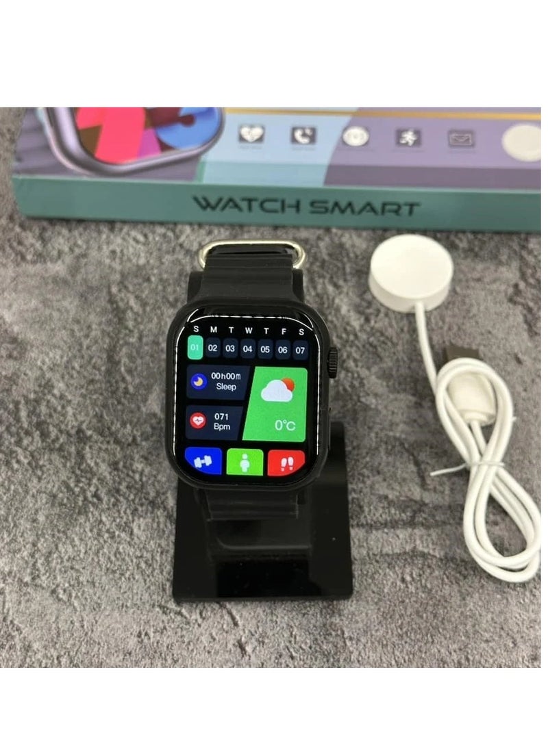 Generic - Smart Watch W9 ULTRA Series 9 Full Screen With Health Fitness Tracker -Black - Image 1