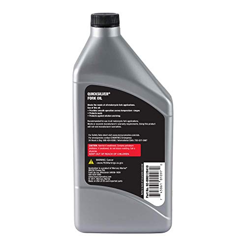 Quicksilver 8M0128410 Motorcycle Fork Oil – 1 Qt. - Image 2