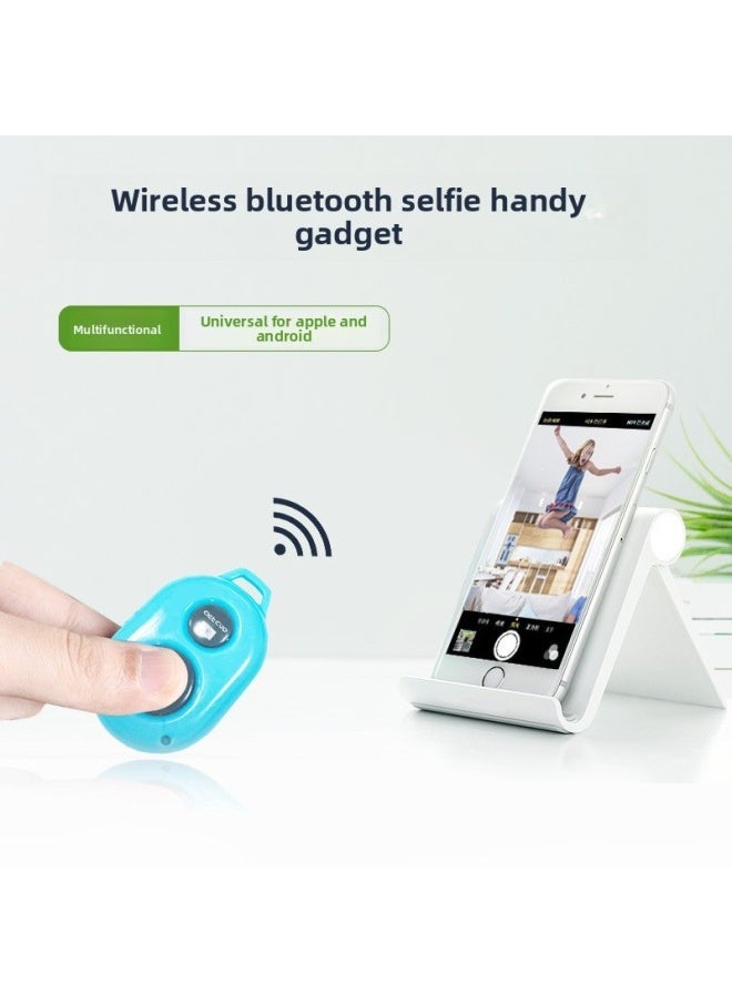 Wireless Bluetooth Remote Control Android IOS System Adapter Phone Selfie Bluetooth Selfie-Color:B White + Box [full Inspection] - Image 2