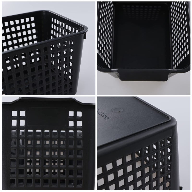 Vababa 6-Pack Plastic Storage Basket, Storage Bins for Pantry - Image 2