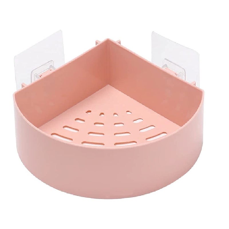 SHOPITECH Combo of 4 PCS Bathroom Kitchen ShelfWardrobe ShelfPerfume Rack Plastic Wall Shelf 2 Bathroom Shelves 2 Corner Shelf - Image 5