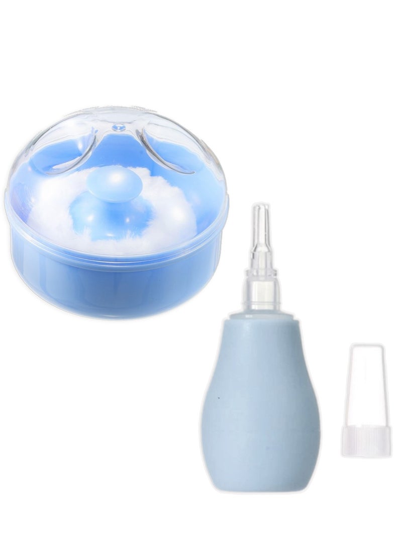 Baby Nose Cleaner Nasal Aspirator & Powder Case With Puff