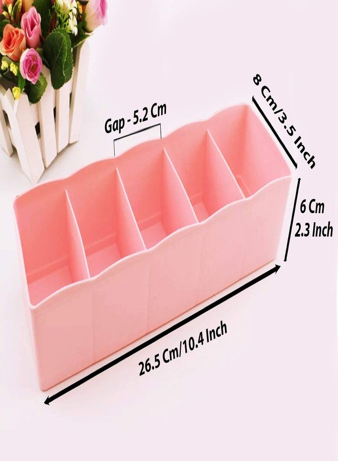 FLIPZON Multipurpose Plastic Storage Drawer for Socks Undergarments, Multiuse Portable Storage Organizer for Gloves, Handkerchiefs, Masks (Small) (Pack of 3) - Image 2