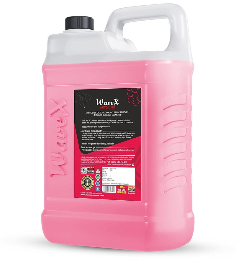 Wavex Pre Ceramic Coating for Car Spray - Coating Prep Pre Treatment Spray 5L | Always use Before Application of Ceramic Coating for car | Isopropyl Alcohol Based Formulation - Image 2