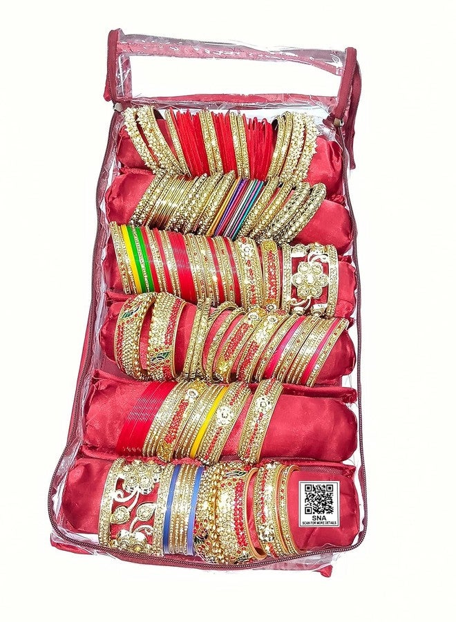 SNA Satin Bangle Bracelet Bag - Elegant Jewelry Organizer - Image 2