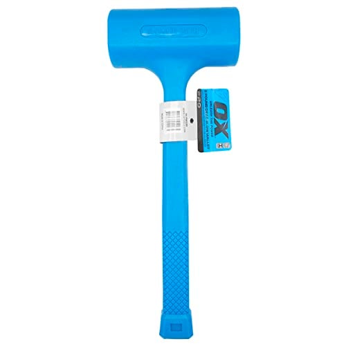 OX Tools Pro Dead Blow Mallet, 5-pound with Steel Shot, Non-marring rubber coating & anti-slip grip OX-P085280 - Image 2