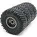 HOBBYSOUL 4pcs RC 22 Tires Tyres Height 127mm50inch  Aluminium 22 Beadlock Wheels 10mm Negative Offset Rims Black Color for RC Mud Crawler All Terrain TRX4 Gen8 Capra WraithAssembled - Image 2