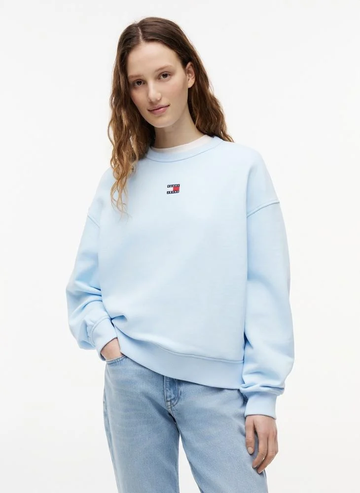 Tommy Jeans Tommy Badge Boxy Fleece Sweatshirt