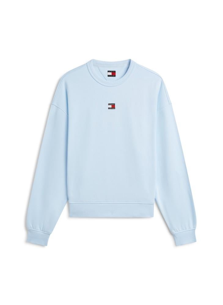 TOMMY JEANS Tommy Badge Boxy Fleece Sweatshirt - Image 5