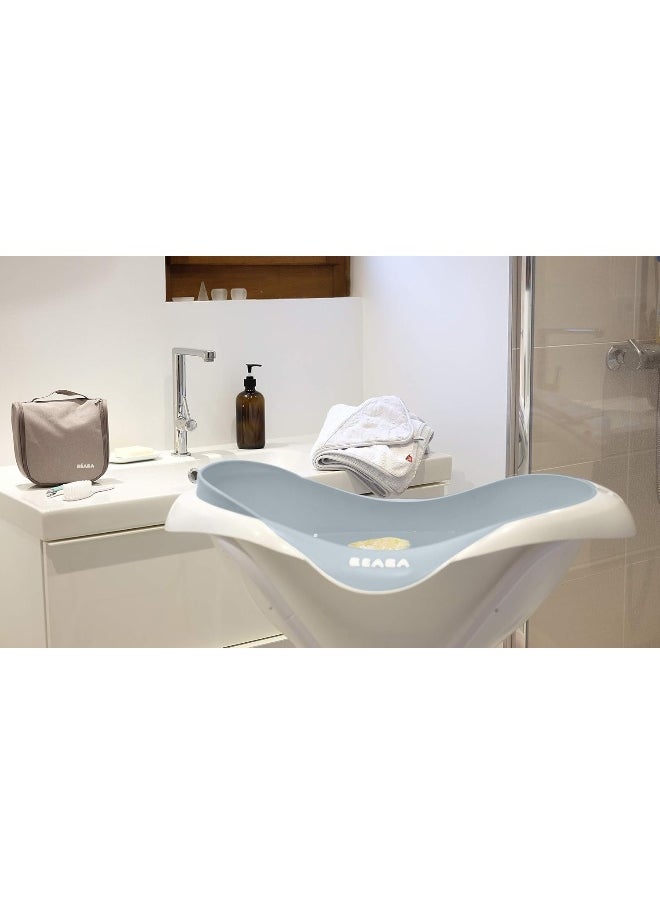 BEABA - Baby Bath Non-Slip And Comfortable Ergonomic Multi-Functional Soft Flexible Material Drain Plug Camélé'O Made In France Grey 1 Unité , Lot De 1 - Image 1