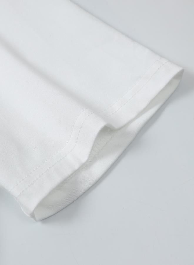 Take Two Men White Crew Neck Short Sleeve T-Shirt - Image 4