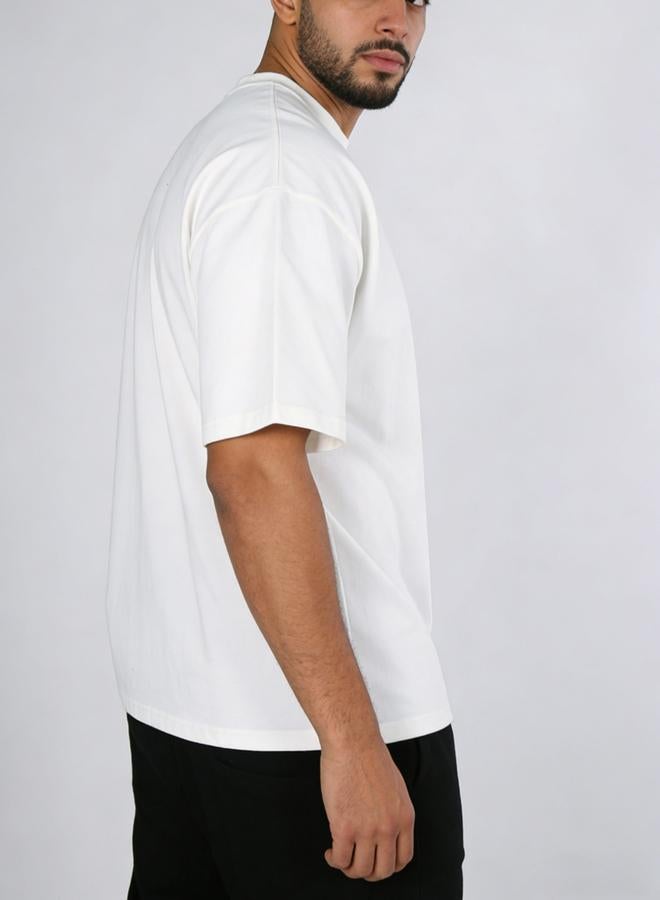 Take Two Men White Crew Neck Short Sleeve T-Shirt - Image 3