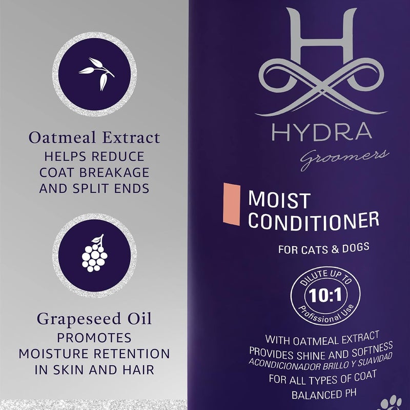 hydra Groomer's Moisturizing Conditioner for Pets Ultra-Hydrating Formula Assists in Promoting Healthy Coat Growth Enhances Natural Shine and Removes Dead Undercoat, 1 Liters - Image 4