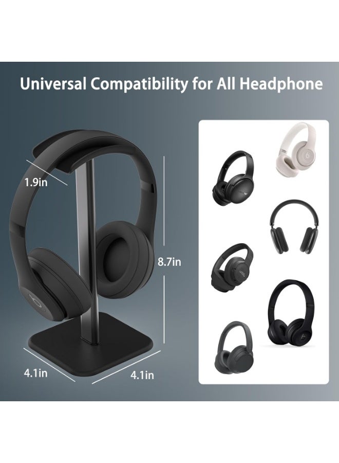 Headphone Stand for Desk - Headset Stand with Aluminum Hanger, Headphone Holder for AirPods Max, Sony, Bose, Beats and More - Image 2
