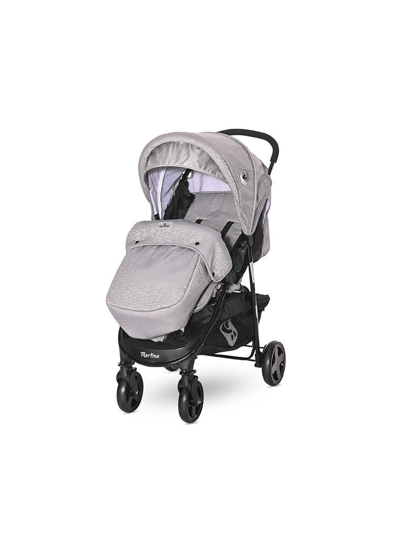 لوريلي عربة أطفال مارتينا + غطاء للقدمين، رمادي فاتح - Image 3