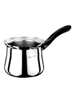 PARFAIT Premium Stainless Steel Coffee Pot with Heat Resistant Handle Silver and Black 350 ml 