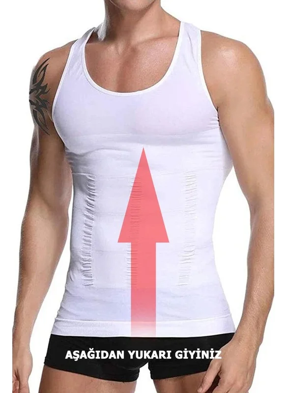 Fiolin Men's Corset Undershirt That Slims Two Sizes