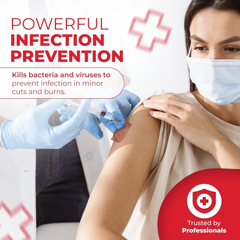 Ever Ready First Aid Povidone Iodine Prep Pads Antiseptic Wipes for Skin Prep Wound Cleaning First Aid Topical Disinfection 10 Solution Individually Wrapped 300 Count - Image 4