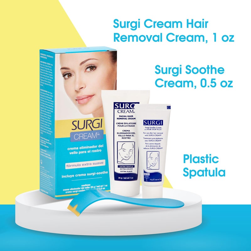 Surgiwax Facial Hair Removal Cream for Women â€“ Depilatory Cream for Face, Neck, & Sensitive Skin, Professional Hair Remover, 1 oz - Image 5