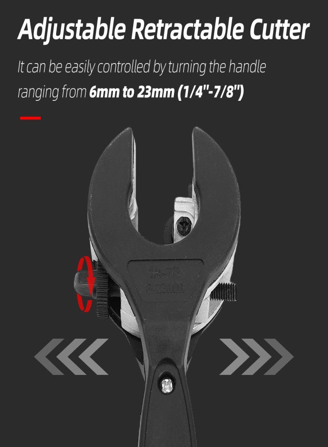 Ratcheting Tubing Cutter 1/4''-7/8'' Tubing Cutter for Cutting PVC Copper Pipes, Iron Pipes, Galvanized Pipes Plastic Hoses A Must-Have Tool For Both Professional Plumbers Enthusiasts. - Image 3