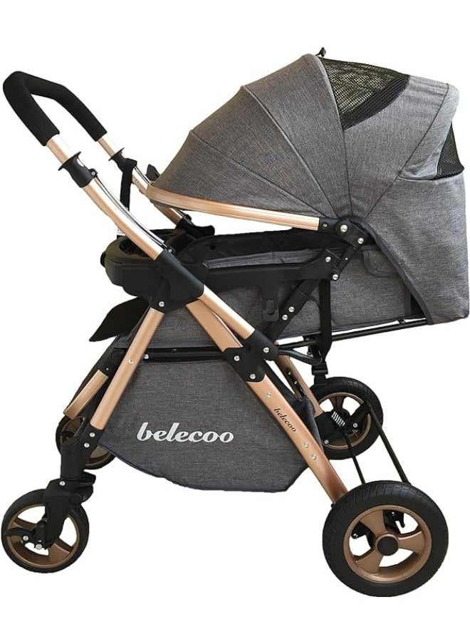 belecoo Belecoo 511 Push 'n Go Stroller - Gray  - Image 2
