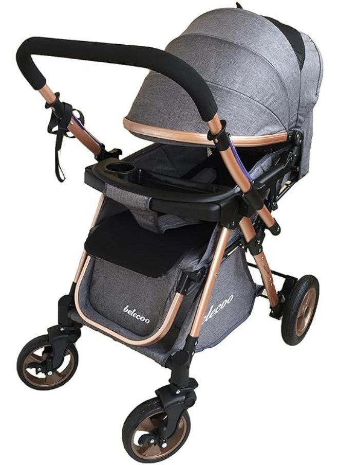 belecoo Belecoo 511 Push 'n Go Stroller - Gray  - Image 3
