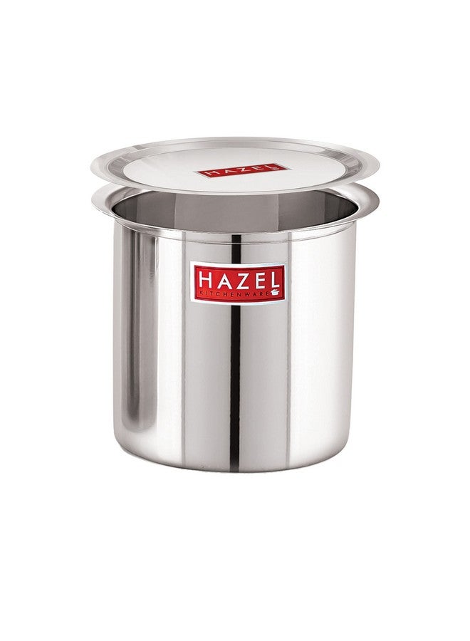 Hazel وعاء حليب هازيل من الفولاذ مع غطاء | وعاء غلي حليب من الفولاذ المقاوم للصدأ | وعاء غلي الحليب غنج للمطبخ، 6000 مل - Image 1