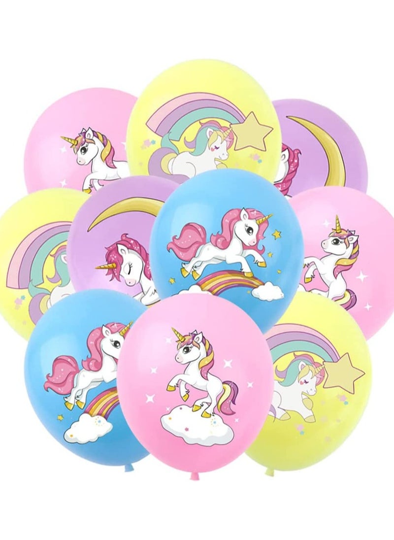 SYOSI - Unicorn Birthday Decorations Happy Party Balloons Banner Supplies Large Decor For Boys Men Kids Baby Shower - Image 1
