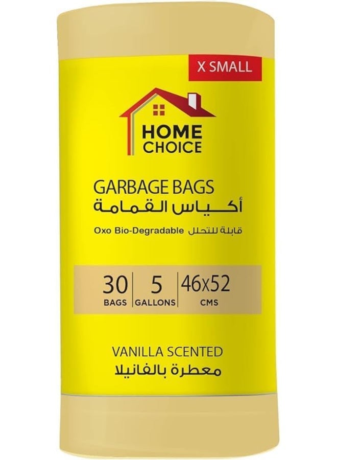 HOME CHOICE 5 Gallons Scented-VANILLA, Pack of 30 Scented Trash Bags, Bio-degradable Garbage Bags Roll, Size 46*52 cm, Bin Liners  - Image 5