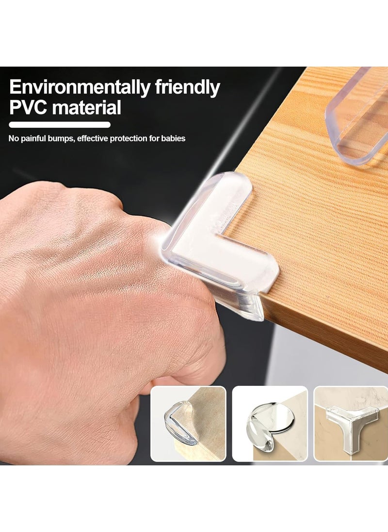 16 PCS Corner Protectors Guards, Furniture Corner Guard, Transparent Corner Guards for to Cover Sharp Furniture, Table Edges, Cupboard, Stool Corners and Protection of Children's Safety