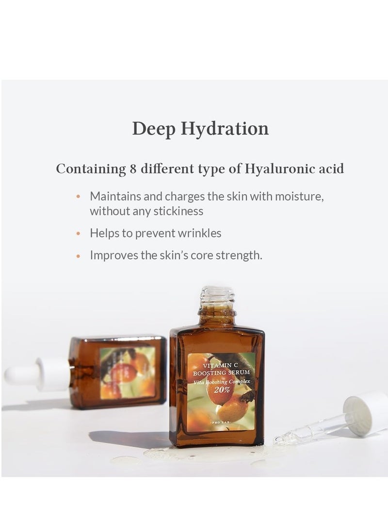Generic - Vitamin C Boosting Serum for Face, Anti Aging and Skin Brightening Serum, 20% Vita Boosting Complex, 8 dIfferenct Hyaluronic Acid, Facial Serum for Dark Spots, Fine Lines, Uneven Skin Tone 30ml - Image 1