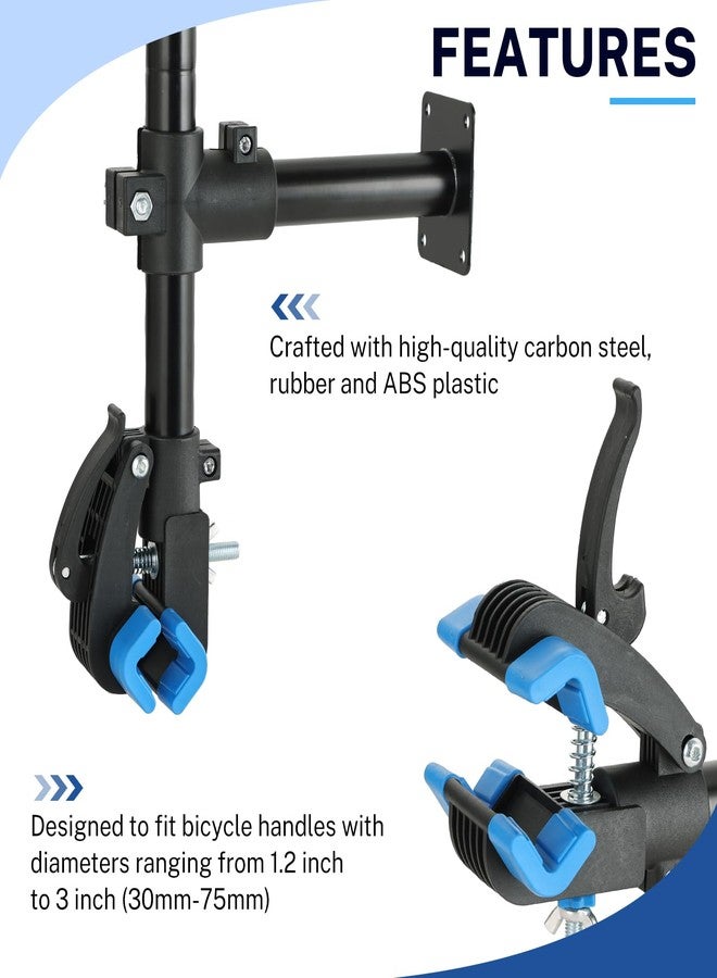 NATGAI Bike Repair Stand, Bench Mount Bike Repair Stand Bicycle Maintenance Rack Workstand, Adjustable Removable Home Bicycle Maintenance Stand for Road Mountain Bikes - Image 4