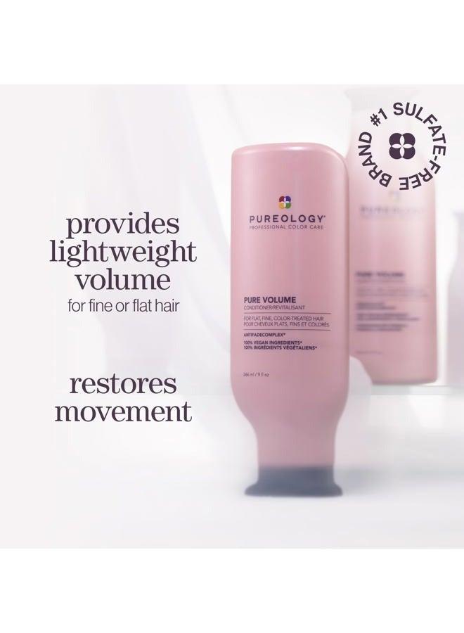 PUREOLOGY Pure Volume Conditioner | For Flat, Fine, Color Treated or Natural Hair | Adds Volume & Body | Lightweight Conditioner | Sulfate Free Conditioner| Vegan - Image 2