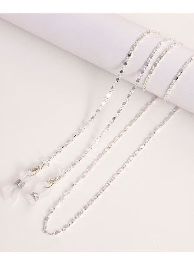 واي جيه سلاسل نظارات مكونة من 3 قطع بمشابك، حزام حامل نظارات، سلسلة معدنية للنظارات، حبل قابل للتعديل لتعليق الكمامة - Image 4