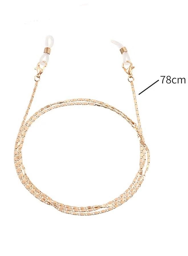 واي جيه سلاسل نظارات مكونة من 3 قطع بمشابك، حزام حامل نظارات، سلسلة معدنية للنظارات، حبل قابل للتعديل لتعليق الكمامة - Image 3