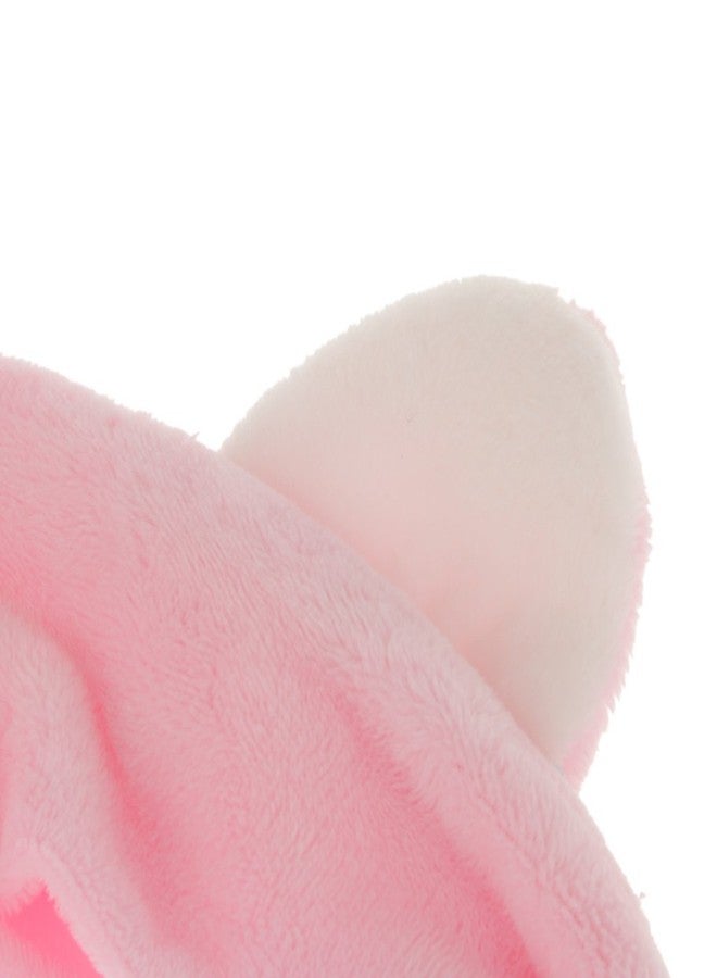Gugzy Cat Ear Make Up Face Washing Shower Mask Hairband, Snood Headband (Rose Pink) - Image 3