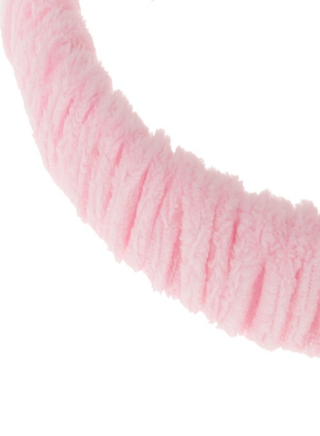 Gugzy Cat Ear Make Up Face Washing Shower Mask Hairband, Snood Headband (Rose Pink) - Image 4