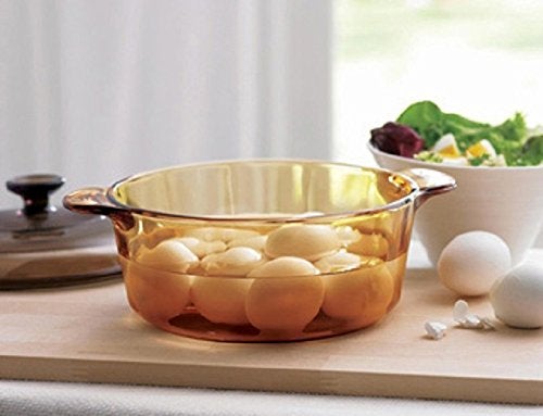 VISIONS 3.5 Litre Pyroceram Glass Stockpot with Glass Cover, Brown - Image 3