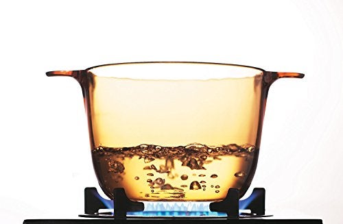 VISIONS 3.5 Litre Pyroceram Glass Stockpot with Glass Cover, Brown - Image 4