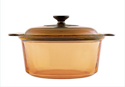 VISIONS 3.5 Litre Pyroceram Glass Stockpot with Glass Cover, Brown - Image 5