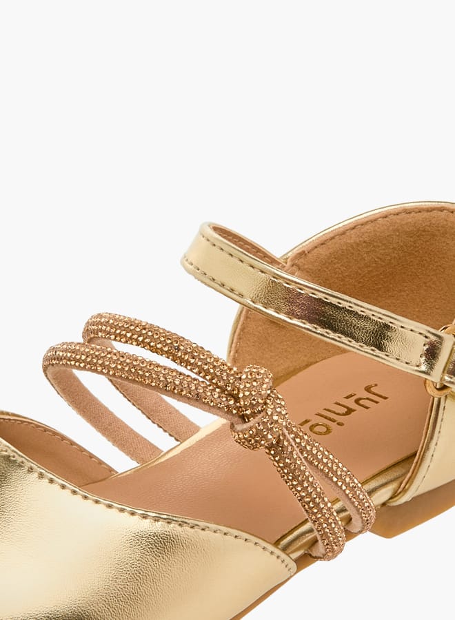 جونيورز حذاء باليرينا بناتي مزين بإغلاق فيلكرو - Image 4