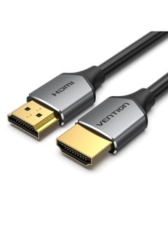 فينشن فينشن كابل HDMI رفيع للغاية من VENTION من ذكر إلى ذكر عالي الدقة بطول 3 أمتار من نوع سبائك الألومنيوم باللون الرمادي  - Image 1