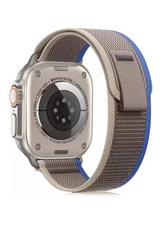Trail Loop Apple Watch Replacement Band 49mm 45mm 44mm - Blue Grey