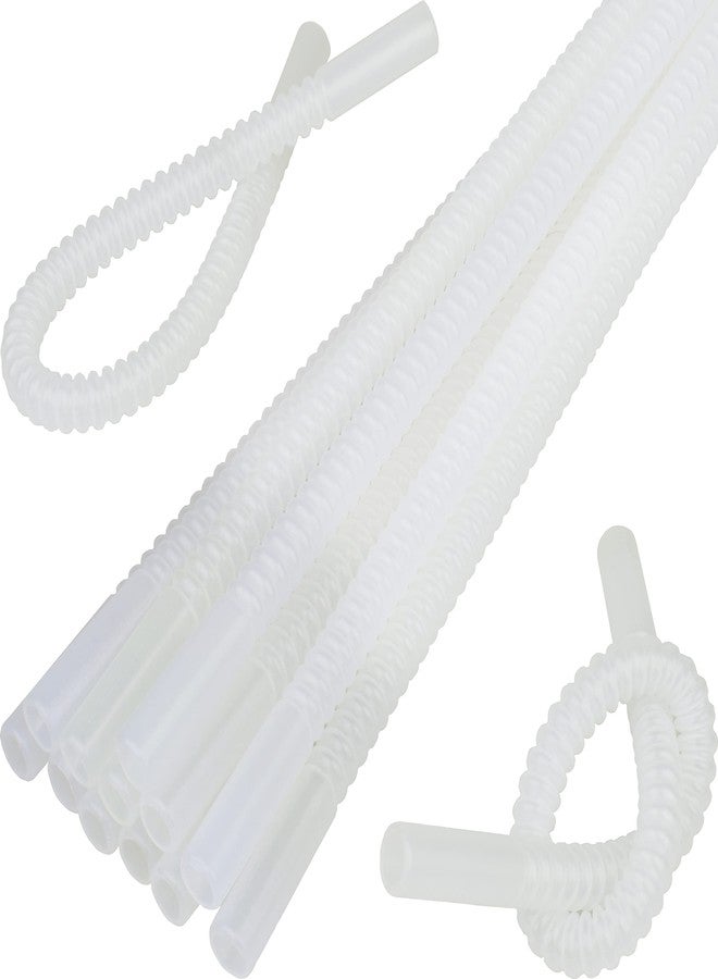 Diximus Bendable Straws - 11 inch Long Flexible Straws - Bendy Drinking Straw Reusable - 14 Pack - Image 1